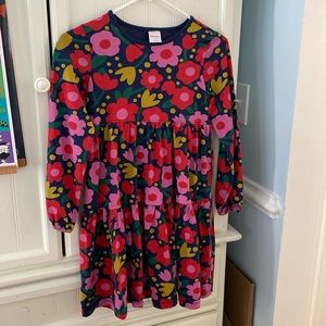 Hanna Andersson tiered dress girls size 8